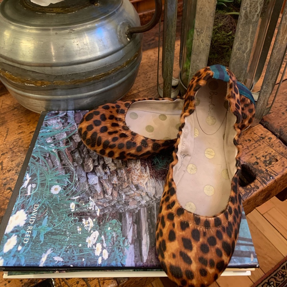BODEN cheetah print ballet flats